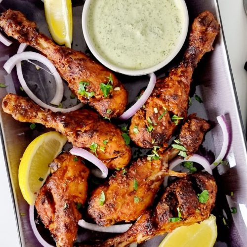 Air Fryer Tandoori Chicken Legs - A Cedar Spoon