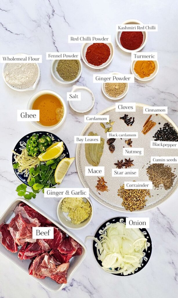 Nihari Ingredients